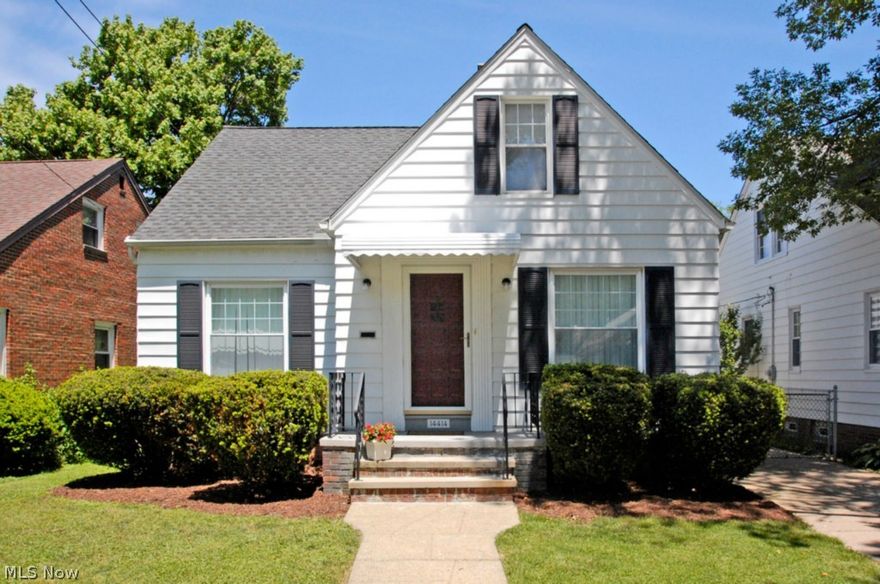 Move in ready West Park Bungalow!  14414 Roxboro has so much to offer at just $99,900.  Inside, step into a nice size living area with beautiful hardwood floors and loads of Natural Light.  The eat-in kitchen has all the appliances, including a dishwasher, and a large dining area.  The bath has been newly remodeled with a ceramic tile shower and floor.  The 2 bedrooms downstairs are both large.  Upstairs there is a Huge bedroom plus smaller nook space offering room for an office, dressing area or nursery.  The basement offers excellent storage and a work area with a work bench.  Outside, you are just steps away from Tuland Park as well which offers a play ground and open space for recreation.  The roof, windows, A/C and furnace are all newer as well and the electrical service and panel have been updated!  Don't miss this excellent opportunity to live with all the conveniences and amenities the northern end of West Park has to offer.