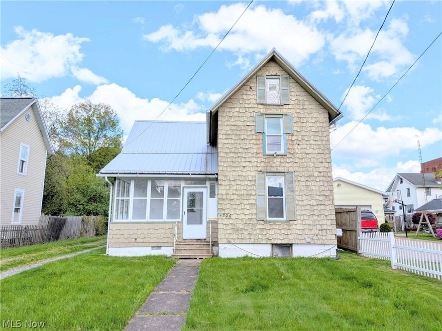 Welcome to 226 Smith Ave SW, a 4-bedroom, 1-bath conventional-style home sitting on a spacious 0.23-acre lot just minutes from downtown Canton. With 1,360 sq ft of living space, solid bones, fresh paint throughout the interior, and an updated metal roof, this property is clean and full of potential. The layout is comfortable and functional, and out back you'll find a covered patio overlooking a generous yard — roughly 75x50 — that is partially fenced and perfect for entertaining or relaxing. Additional highlights include a 2-car detached garage and vinyl windows, all in a convenient location close to the shopping, dining, and easy highway access that downtown Canton has to offer. Being sold as-is, this is a great opportunity for investors or buyers looking to build equity, and the seller is even open to completing the renovation at an adjusted price — just ask your agent for details. Properties like this don't last long, so schedule your showing today!