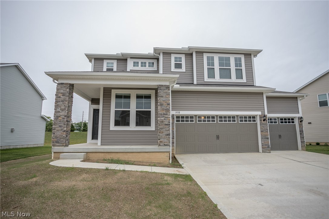 Why wait to build when you can have over 3400 square feet of total living space now! This home has many during, and after build upgrades. This 4 bed, 2.5 bath colonial has a finished basement that is plumbed and ready to go for a 3rd full bath. The open concept features a large great room that joins with the kitchen, dining, office, foyer, and staircase. The kitchen has huge center island, walk in pantry, upgraded cabinets, and one of a kind (after build) granite counter tops. A family room, office area, mud room, and large open foyer round out the first floor. Each of the bedrooms is large, with walk in closets in the master suite AND the second bedroom. There is a 14x13 open loft area that is a perfect set up for the kids. A second floor laundry makes life simple. This home already has a lawn put in (still growing), blinds, and finishes a new home will not. The many additional features includes a huge 3 car garage.