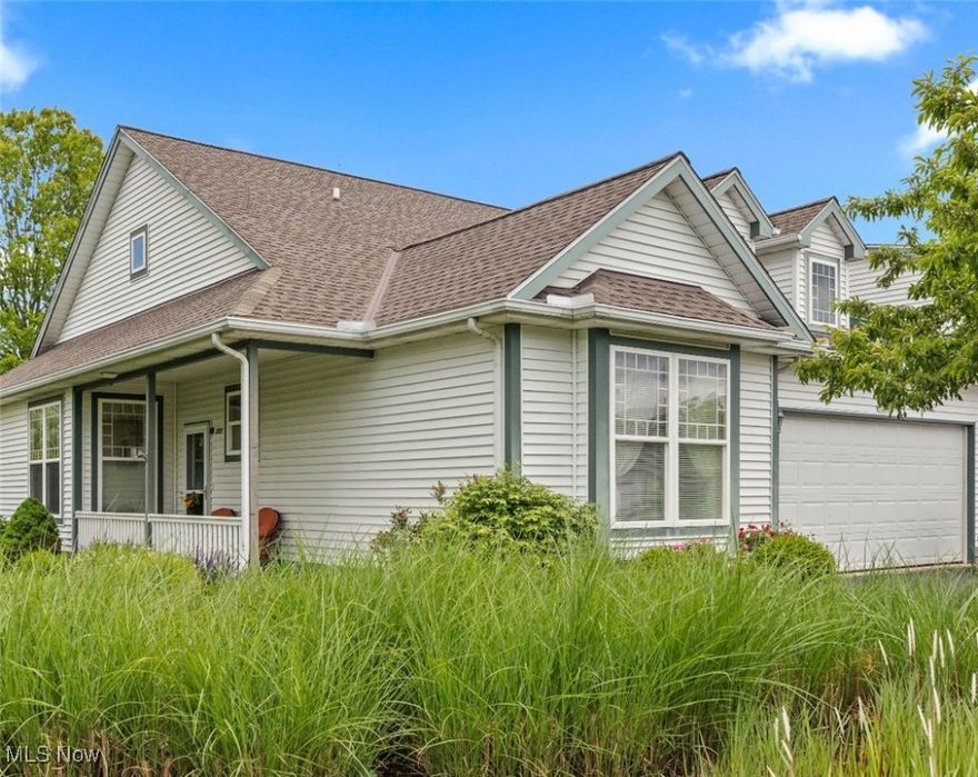 Welcome to 2201 Langford Ln! Nestled in a highly sought-after 55+ adult community...this beautifully updated 2-bedroom, 2-full bath cluster home  is ready for its new owners! Originally the model home, This move-in ready gem has many upgrades and boasts an open floor plan with plenty of natural light and thoughtful updates throughout. Step inside to find a spacious living area featuring a striking stone fireplace—recently converted to electric (2024)—creating a cozy focal point without the upkeep. The kitchen is a chef’s delight with Corian countertops, newer appliances, and abundant cabinet space. Enjoy peaceful mornings in the bright sunroom with custom shades, accessed by an upgraded sliding glass door, and relax year-round in comfort thanks to a newer home furnace with humidifer and central air system (both just 3 years old and under transferable warranties). Other highlights include generous storage space, lovely landscaping, and unbeatable curb appeal. Community Amenities Include:10,000 sq. ft. clubhouse, Indoor & outdoor pools, Fitness center, Tennis courts, and close to all the shopping and amenities Avon has to offer! This home is perfect for those looking to enjoy an active, maintenance-free lifestyle. Schedule your private showing today—this one won’t last!