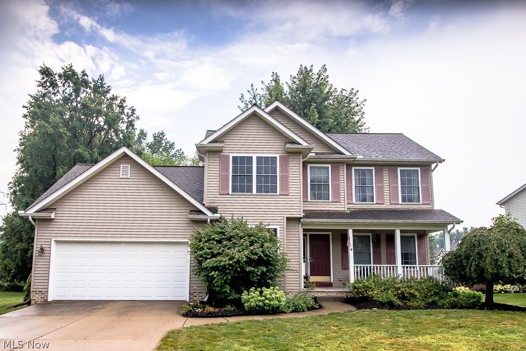Bring your decorative touch to this 3 bed, 2.5 bath Colonial situated on a culd da sac with a large private yard. It features an eat in kitchen with sliders to the deck. Enjoy gathering around the gas fireplace in the large great room. All appliances stay including the stand up freezer in the basement. The laundry room is situated on the first floor. The half bath is off the garage for easy access. The partially finished basement is a great area for a rec room and there is plenty of storage space. The second bedroom has a lot of storage with a walk in closet. Master bedroom has a large walk in closet and en suite master bath. Dishwasher 2017, Hot Water Tank 2019, AC 2013, Washer 2016, Sump Pump 2012. The home comes with an invisible fence and two dog collars.