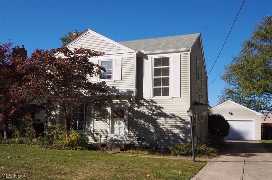 Vintage 1950. Pristine home with the same family since 1963. Solid 3 bedroom 1 1/2 baths on a beautiful tree-lined street. Spacious Living and Dining room with gas fireplace. Built in China cabinets. Original wood windows. Carpet covering Hardwood Floors throughout (it is believed.) Carrier furnace June 2012. Hot water tank 2015. Newer washer/dryer. All appliances stay. New roof on both home and garage with ice guard 25 year shingle included in 2005. New in 2015 Airco vinyl siding. All new concrete drive and walkways 2007. Waterproofed in 2006 includes French drain and backflow valve! Updated sump pump 2011. First-rate Rocky River schools. Quick access to Cleveland Airport and downtown CLE! Fantastic city services, recreation department and ice rink, plus indoor outdoor pools.