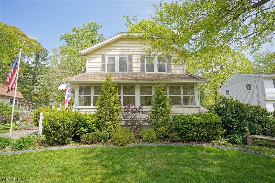 This property offers good space and potential.  Spacious living room with gas fireplace, formal dining room, rarely available office with half bath and good sized kitchen with plenty of cabinet and counter space (all appliances convey).  The second floor features a huge master bedroom with 3 closets, 2 additional bedrooms and full bath with double vanity.  The front porch is inviting and will be nice to enjoy the seasons.  The first floor office could be a bedroom.  Basement offers a workshop.  Home warranty provided by the seller.