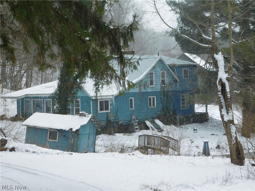 Opportunity Knocks! Currently known as Mohawk Fireworks, this property consists of almost 40 acres of mostly wooded acreage with spring fed pond and a domestic gas well. The two story home hosts kitchen, living room, bedrooms and bathroom. The home along with the bank barn and pole building are in need of some TLC. The building that houses the fireworks store is in decent condition. Transferring with the property is the fireworks retail license pending approval of the State Fire Marshals Office.