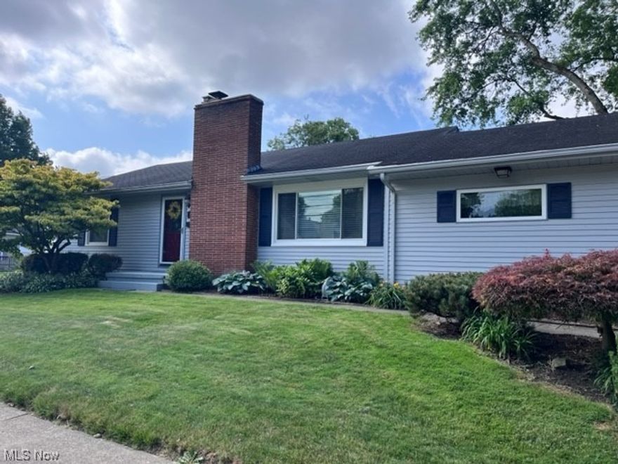 Remarkably cared for Cuyahoga Falls ranch with private fenced in backyard. Family room with sliding glass doors to enclosed back patio for those rainy nights. Large living room that has room for formal dining are leading to the nicely updated kitchen with Corian counters and stainless steel appliances. Nicely updated main bath. Half bath on lower level with separate shower. Hot water tank 2015, A/C unit 2023, hardwood floors throughout, large closets. Close to Lions park and the coming soon school campus.