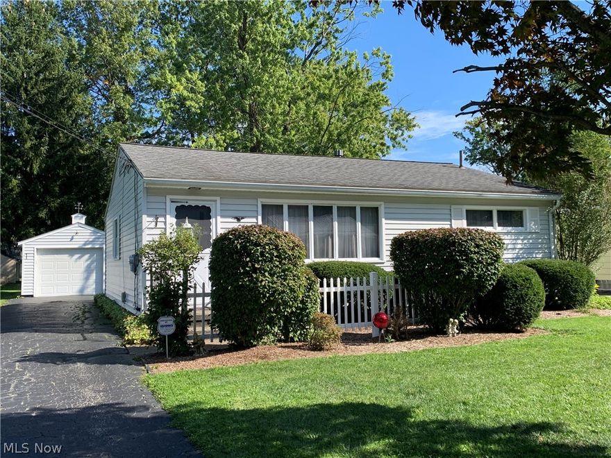 Wow, what a buy! Three bedroom, 2 bath ranch ready to go. Just needs a new owner. Large living room, darling kitchen with eating area, and all appliances, three nice sized bedrooms, and a full bath all on the first floor! The basement has been professionally waterproofed by Ohio State Waterproofing. Updates to include- vinyl siding, roof, glass block windows, new shower enclosure, hot water tank, and much more. The backyard has additional parking. You have a pocket door, a laundry chute, and just a well-kept, darling home!