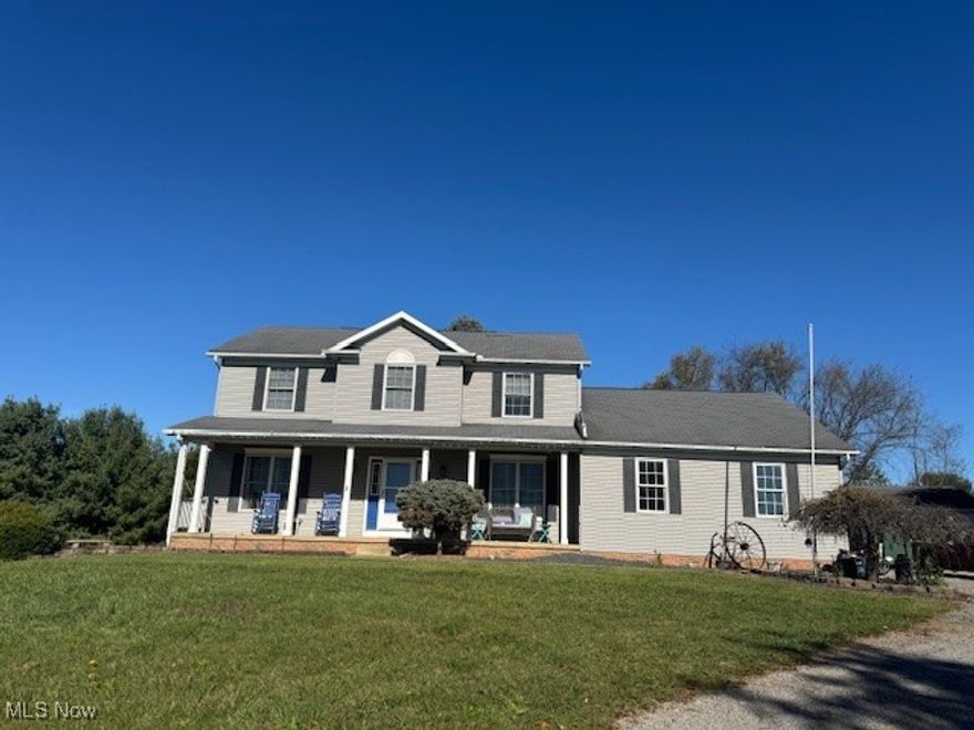 2 story home on 1 1/2 acres in desirable West Branch School District.  Large family room, spacious eat-in kitchen.  Three large bedrooms.  Even a first floor home office.  Full basement (seems quite dry!).  There is an attached two-car garage and a detached 2-car garage/workshop.  May we show you?