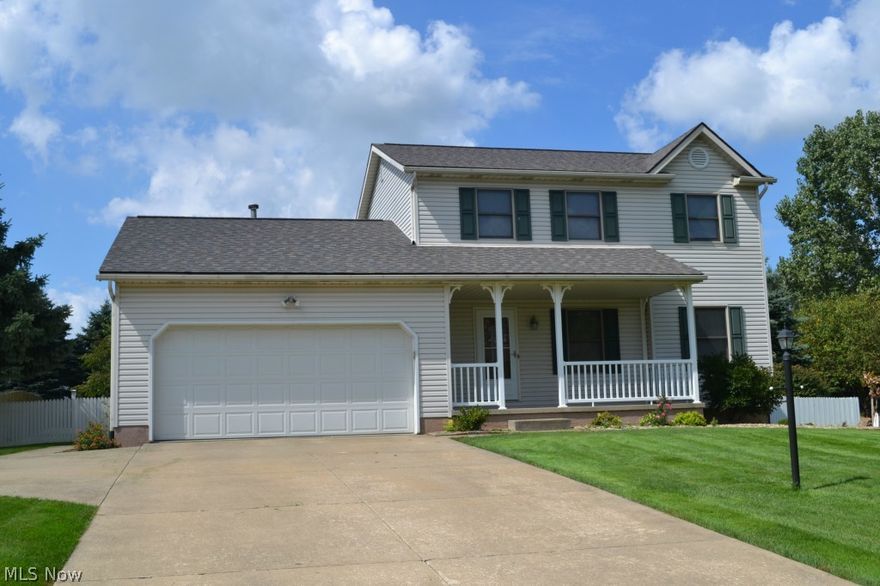 Clean, Neat and Ready to Go!  Newer Two-Story Home with Attached Two Car Garage, Sun Room, Family Room and Basement in Lake Schools!  Popular Floor Plan with Covered Front Porch, Separate Family Room and Living Room, Plus Additional Year-Round Living on 14 x 14 Sun Room.  Light and Bright Kitchen with Corian Counters, Appliances, Pantry and Window Over Sink to Keep Connected with Kids or Pets in the Back Yard.  First Floor Laundry Room and Half Bath.  Master Suite with Updated Master Bath and Large 16 x 12 Bedroom.  Two Additional Bedrooms and Full Bath on Second Floor.  Backyard has Privacy Fencing, Storage Shed, Mature Landscaping, Huge Deck and Patio.  High Efficiency Furnace Installed 2007.  New A/C Installed 2013.  Carpet New in 2009.  Energy Efficient Whole-House Fan.  Some Newer Windows.  One-Owner Home.