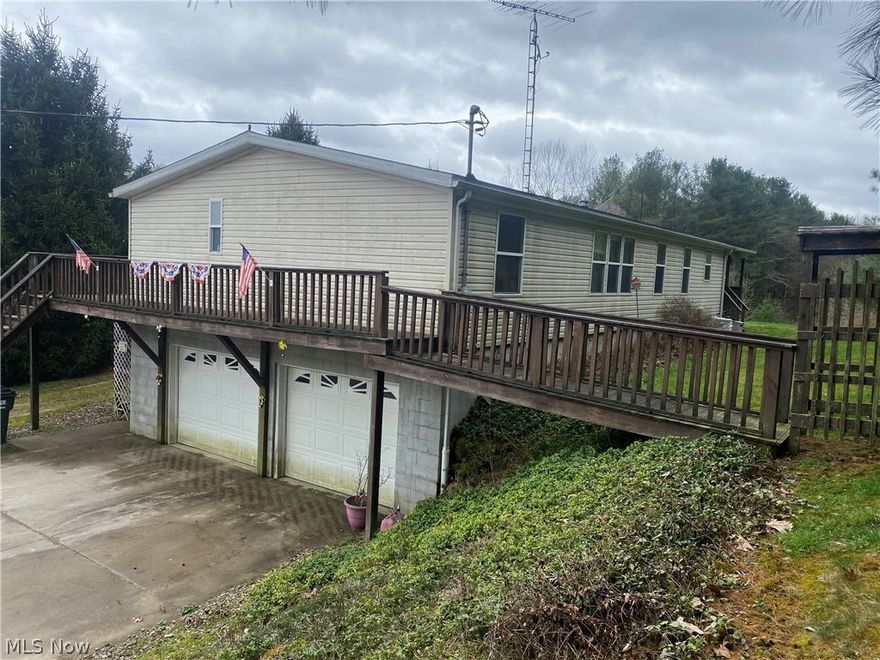 Country Living with a view! Sit on the porch and overlook the rolling hills and gorgeous, glistening stocked pond. Want a little peace of heaven? Right here it is! 3 Bed 2.5 bath home, well maintained with open concept. All bedrooms and laundry room are on the main floor. Spacious living room and kitchen with breakfast bar. Full basement ready to be finished for extra living space. Half bath in basement is plumbed for capabilities of a full bath. Entrance from garage to the basement. Large wrap around porch for your relaxation.  Nice sized two stall garage by the pond with work shop area. FREE GAS!!!!! Will be transferred to new owner. Appliances stay! Call today to schedule a showing!!!!