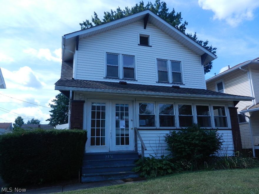 Two story home with three bedrooms and two car detached garage.  There is also a fenced in backyard.  Addendums can be printed from the MLS. Any realty transfer taxes due will be the sole responsibility of purchaser.  This is a Fannie Mae HomePath property.