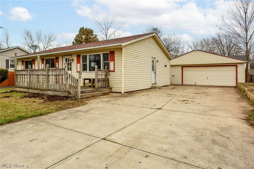 Comfy, cozy ranch style living in the heart of Sheffield Lake.  The large kitchen and ample living room makes this house feel larger than the 1084 square feet it is.  The full basement has a full bath and is waiting for you to convert it into recreation and storage space.  The quiet neighborhood streets are friendly for walking/biking/jogging.  The home is located moments away from parks, schools, police/fire, and Lake Erie!  This is a great home to start or downsize into.  Book your showing today!