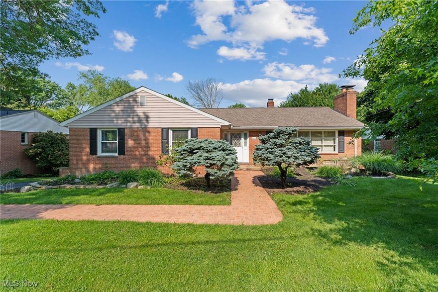 Beautiful Gem in the heart of North Canton.  Located in the desirable "Pill Hill" neighborhood. This 3 bedroom 2.5 bath brick ranch features almost 2500 square feet of living space.  Kitchen offers spacious peninsula and built in appliances.  Large rear deck overlooks a park like back yard.  Home offers two wood burning fireplaces for those cold winter evenings.  The location of this home is unmatched, close to shopping, schools and entertainment.   Beautiful hardwood floors are currently covered by the carpet.
