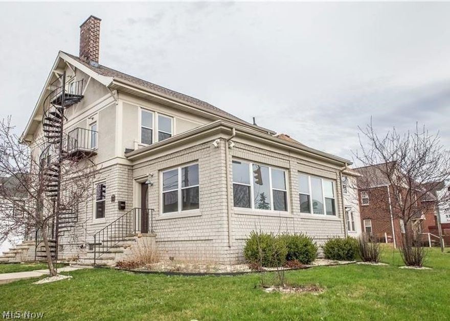 SAY HELLO, to this beautifully renovated mixed-commerical building that is located on 1740 Cleveland Ave NW. The property is a corner lot with great exposure. Previously used non-profit. The property offers over 3000 square feet, four levels of finished space and tons of opportunity. The property has been completely renovated mechanically and cosmetically. The property oned multi use, two office spaces in front of building. There is potential for the building to be divided (offering three entries). First floor includes foyer/sunroom space, two offices, dining room, fully kitchen, and living space. 2nd level includes three bathrooms, a large office space and spacer space. Third story includes another large office space. Basement is finished offer additional 1/2 + storage. Backyard is fenced in and includes shed. The property has new windows, roof, furnace/A/C and all new exterior doors. Renovated kitchen and baths along with all spaces throughout. Park includes four parking spaces on th