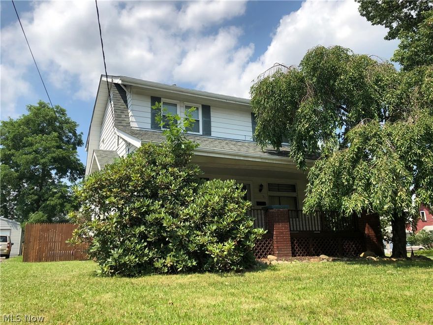 Well maintained 3 bedroom, 2 bath two story home with over 1300 square feet of living space. Natural wood trim on the main floor, the living room has a brick fireplace with built in bookcases. Dining room has a beautiful bay window with a window seat. Large front porch great for cool summer nights. Tons of storage and closet space. Partial privacy fence. Roof, wiring, most windows were replaced in 2014.