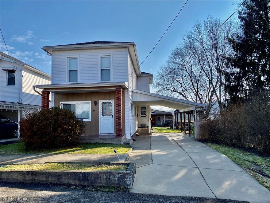 Solid 3 bedroom home on a large, park-like corner lot. Nice location near the edge of town. The home features a large eat-in kitchen, dining/family room with gas fireplace, living room, laundry room and full bath on the main level. Upstairs you'll find 3 huge bedrooms, one currently set up at a giant closet, and another full bathroom. The home has many updates including vinyl windows, shingles, furnace and air. Attached 20'x16' carport. The 18'x10' covered patio would provide a great place to relax. Two storage sheds and a screened in gazebo on the property as well. Come and take a look!