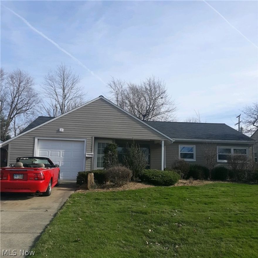 Nice ranch (with a/c) in Mayfield Hts., that has an open floor plan leading into a large Family room with a wood burning fire place. Over 1400 sq ft living space. Freshly painted, wood flooring in Dining Room, All appliances stay. Deck, pond & hot tub in backyard.
