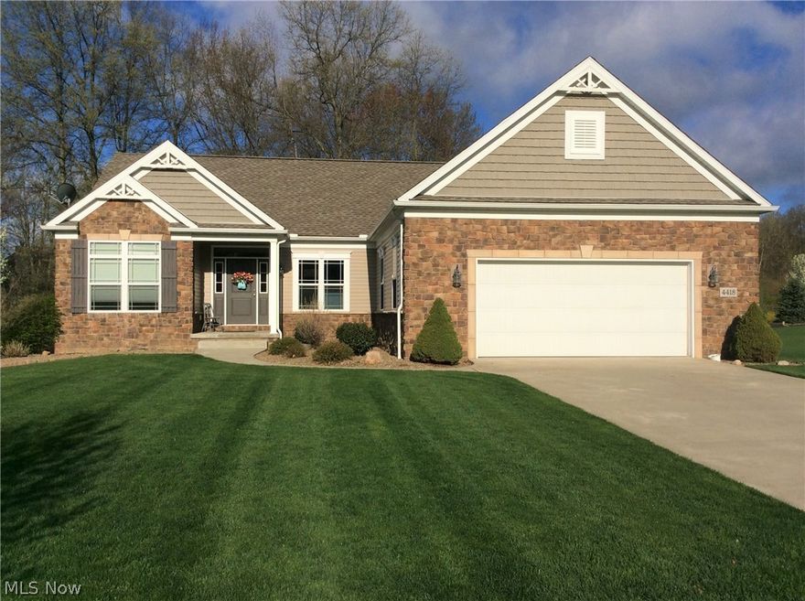 Welcome to 4418 Folkstone Circle in the desirable Kings Ridge. This 5-bedroom, 3-bathroom home is extraordinarily beautiful and has so many amazing features throughout! Walk through the front door to the spacious foyer with wood flooring and two white columns framing the doorway that leads to the open kitchen and living room. Living room has a corner fireplace. Kitchen has gorgeous flooring, a spacious pantry, a convenient breakfast bar, and stainless steel appliances. Huge master bedroom with a large walk-in closet and bathroom with double sinks. Two additional bedrooms with large closets are located on the main level, as well as a bathroom. Laundry room has storage cabinets, a counter, and a sink; as well as a door that leads directly into the master walk-in closet – very convenient! Incredible basement that you’re sure to fall in love with. Basement has an amazing, stone wet bar, a huge rec room with a fireplace, egress windows, two bedrooms, and a full bathroom. The back of the hou