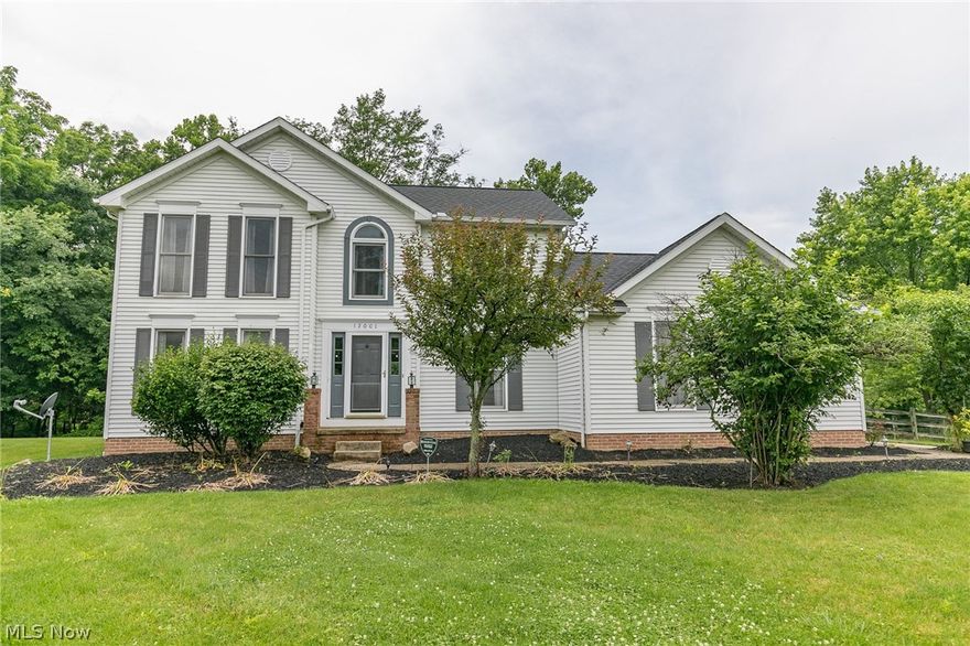 Sitting Pretty on this Beautiful Landscaped Yard is this Wagler Built Center Hall Colonial. Lots of Oak Trim, Chair Rail, and Crown Molding. Formal Dining Rm w/Hardwood Floors. Spacious Living Room.  The Family Room with Gas Fireplace includes 6 Ft Extension. WOW! Family Rm is open to the Updated Bayed Kitchen with Oak Cabinets, Granite Counters, Large Island, Pantry, Ceramic Tile Floor and is complete with All Stainless Steel Appliances!  Large Dinette w/Sliding Door Opens to the Newly Stained Deck, Brick Patio and Fenced Private Wooded Yard. Great for BBQs, Entertaining or Playtime. 2nd Floor you will find Large Master Suite w/remodeled Bath. His & Her Sinks, Mirrors, Shower and Walk-in Closet. 2 other spacious bedrooms share the hall bath. Lower Level brings you additional living space with recreation rm, office/hobby rm, and laundry w/utility tub. Side Entry 2.5 Car Garage adds to the curb appeal. Roof 2018, Furnace 2018. Home Warranty too! Will be point of sale compliant. Just aro
