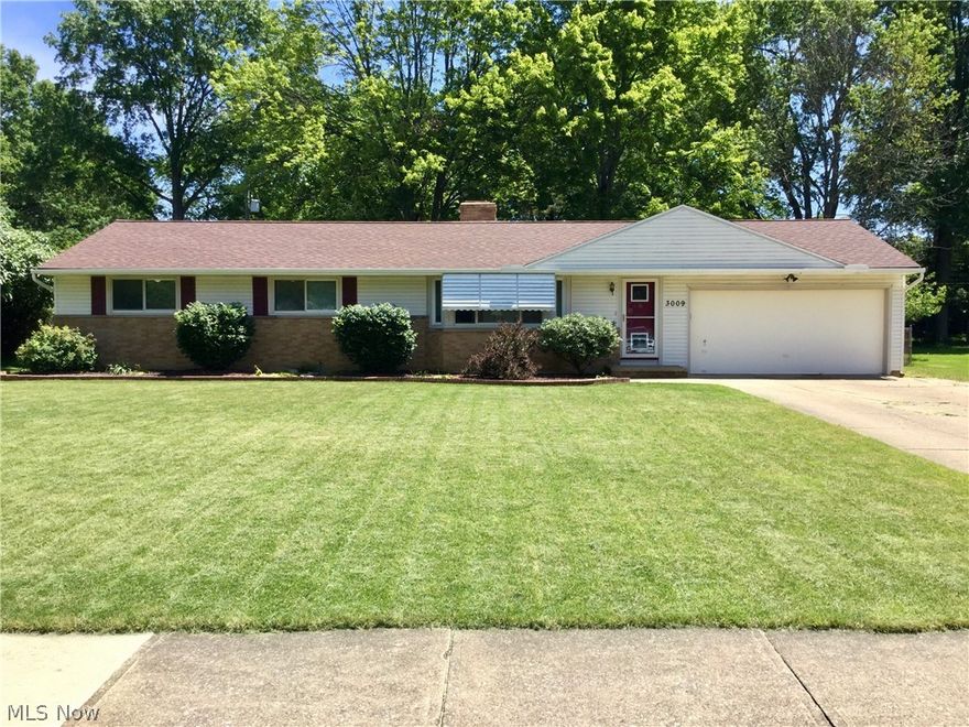 Welcome to this delightful ranch in the heart of Westlake. Owner has maintained the home amazingly and added a first floor laundry room! As you arrive at the home you will immediately be impressed with the gorgeous landscaping. A long and extra wide driveway offer lots of parking. Enter through the front door to a spacious family room with phenomenal picture window that allows for much natural light. Well preserved hardwood floors throughout the living room, dining room and bedrooms. All three bedrooms have ceiling fans and good closets. Formal dinning room opens to the kitchen which allows offer an additional eat-in space. Gorgeous wood finishings accent these rooms. Kitchen provides lots of cabinet space and double sink with garbage disposal. Basement runs the full area of the upstairs and offers lots of bonus space. Another laundry hook up in basement if owner prefers downstairs. 2 car attached garage with automatic door opener rounds out this phenomenal home. The formal dinning has