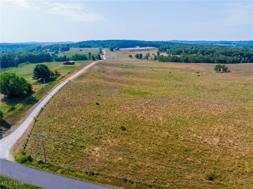 For sale in Columbiana County: Parcel #1 14 picturesque acres of rolling, mostly open land with a few mature trees offering natural beauty and privacy. The property features easy access from Lewis Road and includes a gravel driveway that runs along one side, providing convenient entry and access throughout. Ideal for a mini farm or country home, the land offers several beautiful build sites perfect for your dream rural retreat. Additional land available.