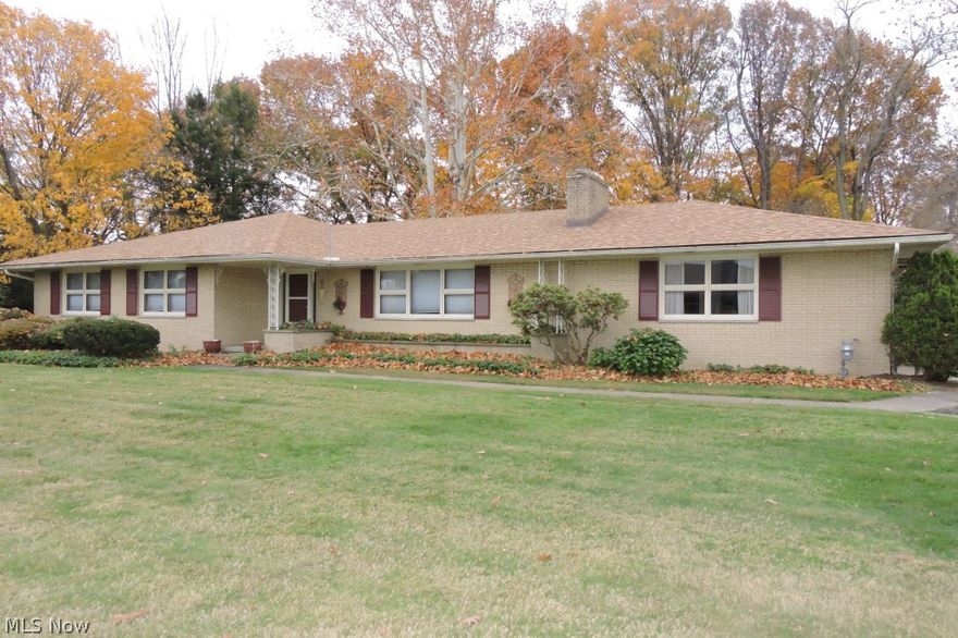 One of a kind home located on a beautiful 1.32 acre lot overlooking the Black river. The open spacious ranch has windows throughout with views of a gorgeous lot. A large family room has sliding glass doors which lead to an enclosed porch and stone patio. The kitchen is open to the dining room and the formal living room features a w/b fireplace. The three bedrooms are all spacious and share a full bath. The basement is expansive and includes a laundry area, storage, bar and finished rec room adding another 2000 square foot to the home. Newer Roof. Great opportunity for the next owner!