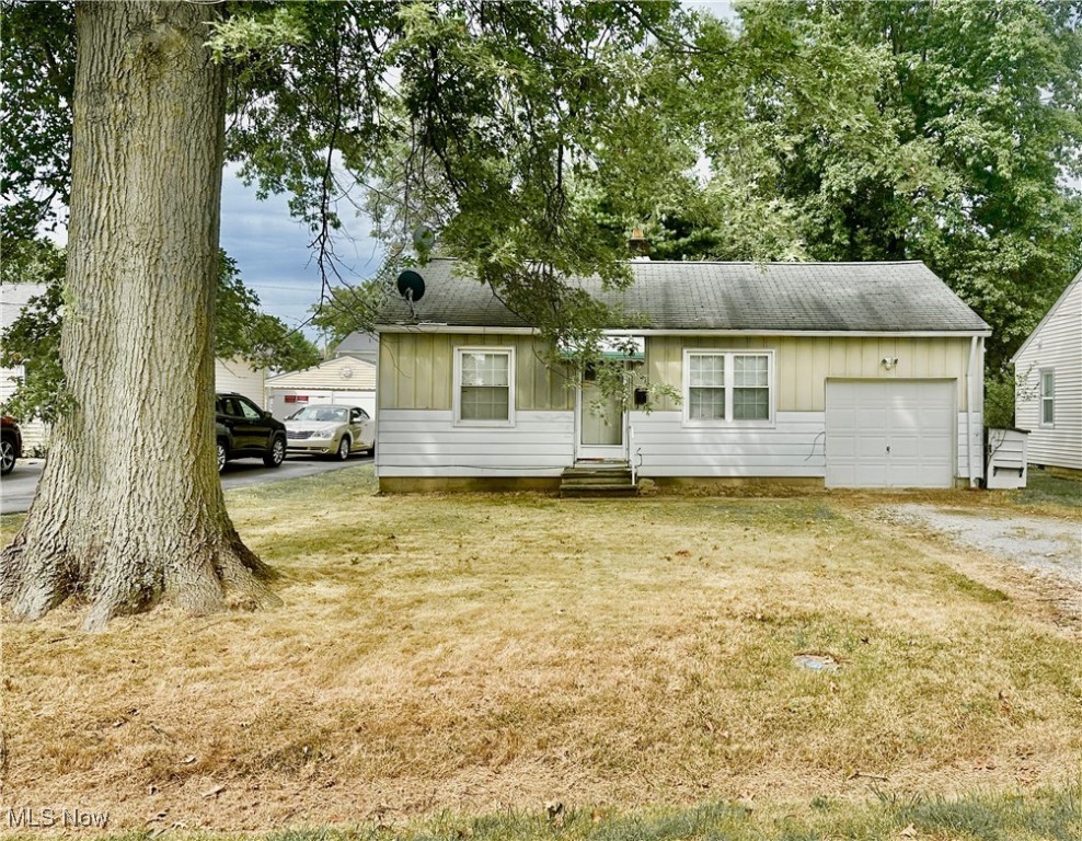 Charming 2 bedroom, 1 bath, ranch home. Home features light filled rooms and updated vinyl plank floors throughout most of the home. Spacious eat-in kitchen with appliances and original ceiling height wall cabinets for extra storage. The double set of windows above the sink overlook the beautifully treed backyard. Home also features a laundry room and one car attached garage. Add your own decorating touches and paint colors for a great home!