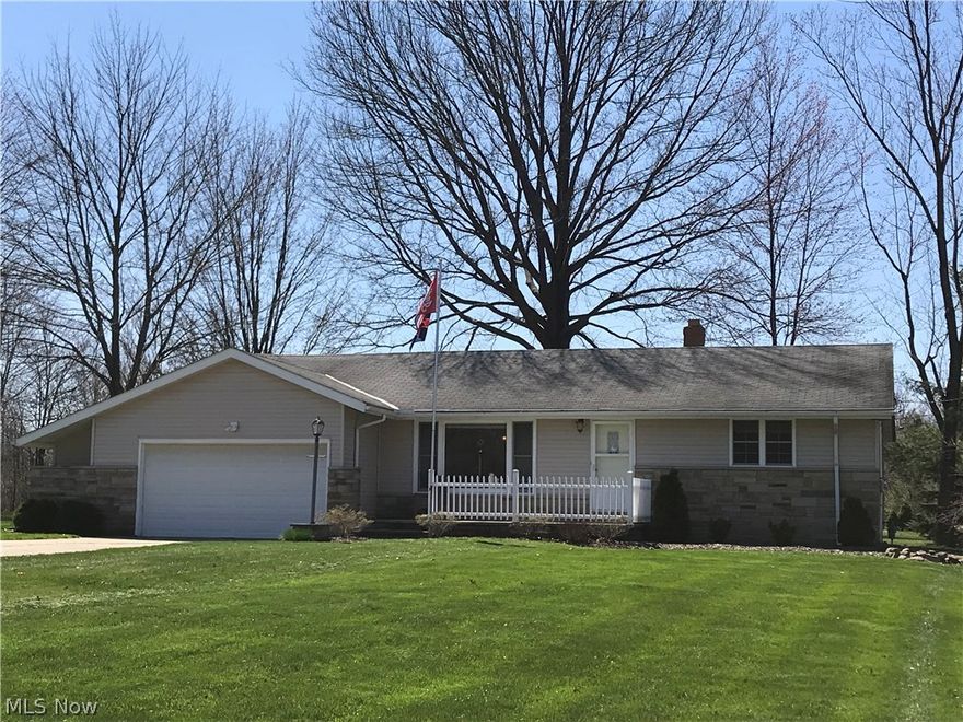 Welcome to 6610 Liberty Road! This home is located in Solon School District and is close to shopping, groceries, Solon Community Center, and parks. The home features a freshly painted, large living room that is open to the dining room providing ample space for entertaining. The living room also has a newly installed track lighting feature perfect for highlighting an accent wall. The eat-in kitchen overlooks a three-season room and has been newly renovated with white, soft-close drawers and cabinets, butcher-block countertops, and new flooring and paint. The large room in the basement is finished with carpeting and a removable theater-seating platform for the ultimate viewing experience. This finished space would also make an excellent large office or playroom. The basement also has built-ins for lots of storage and a workbench for tinkering. The large, open yard provides lots of outdoor space for play or entertaining and contains a heated, over-sized garage large enough for housing an