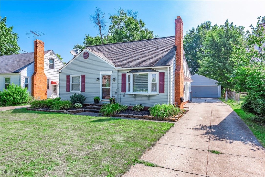 Welcome to this cute and well-maintained Cape Cod, offering a functional floor plan with the ease of first-floor living if desired. The home features two bedrooms on the main level and a third bedroom upstairs, perfect for guests, a home office, or extra living space. A newly added first-floor laundry room and an updated bathroom add modern convenience. The spacious eat-in kitchen opens with sliding glass doors to a patio and a generous backyard—ideal for entertaining or relaxing outdoors. Enjoy cozy evenings in the inviting living room, complete with a wood-burning fireplace.
The basement offers endless possibilities, featuring a brand-new full bathroom with a walk-in shower while the rest of the space awaits your personal touch. A two-car garage and ample parking add to the home's functionality. Situated on almost a quarter-acre lot, this home offers space, comfort, and value in one delightful package!