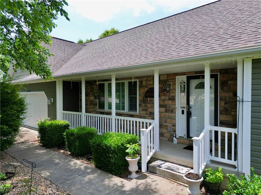 Spacious, stylish, & move-in ready—this home delivers on every level!  STUNNING 4BR, 3.5BA ranch w/nearly 4,000 sqft of finished living space on a .79-acre lot in West Muskingum Schools. This home offers an open-concept layout with vaulted ceilings, hardwood and tile floors, and a chef’s kitchen with stainless appliances and bar seating. The private owner’s suite features dual closets, double vanities, and a whirlpool tub. On the main level, a flexible third bedroom or office includes its own half bath. The finished lower living area includes 2 additional bedrooms, a kitchenette, laundry, and multiple living spaces. In addition, there is a mirrored-wall room that can be a fantastic future studio, exercise spot, or craft room. The outdoors, accessible from the lower level is very pretty with mature trees and a gorgeous lawn, & can be enjoyed from the deck or screened in porch!