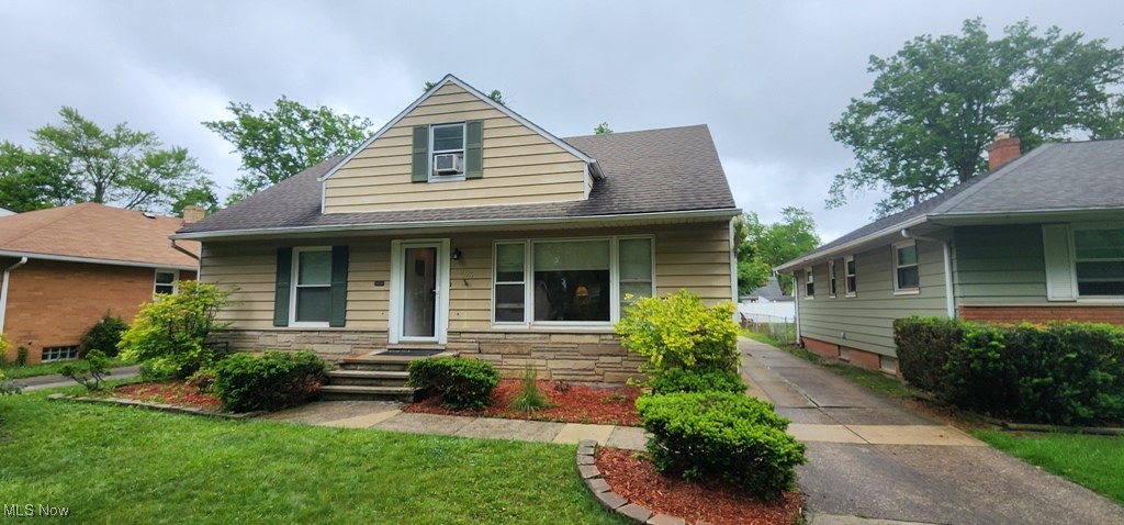South Euclid Ranch home offering 2 first floor bedrooms and Full bath. Large basement with additional living space and 2nd full bathroom. Large living room with fireplace, eat in kitchen and dinning area/ playroom/ office. 2 car garage and off street parking. 3rd bedroom covers full 2nd floor. Tenant occupied