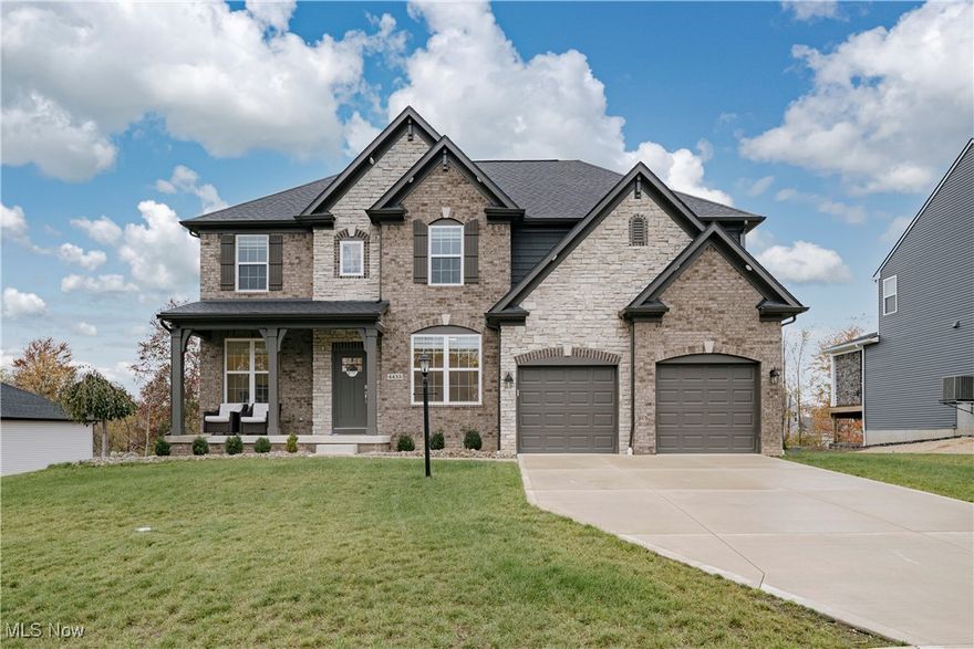 Welcome to 4433 Chaseline Ridge – Experience contemporary living at its finest in this stunning 2023-built home, offering over 3,500 square feet of beautifully designed space with 4 bedrooms, 3.5 bathrooms, and upscale finishes throughout. Every detail has been thoughtfully crafted to blend comfort, elegance, and functionality—creating a home that truly has it all. Step onto the inviting front porch and into a bright foyer, where double doors open to a stylish home office—perfect for remote work or quiet focus. Across the hall, a versatile living room offers the ideal setting for a formal dining area or sitting room, giving you flexibility to design your lifestyle your way. At the heart of the home, the open-concept family room impresses with its soaring vaulted ceiling, expansive windows, and a cozy fireplace, filling the space with natural light and warmth. The adjoining chef’s kitchen is both striking and functional, featuring quartz countertops, a large center island, abundant cabinetry, and a walk-in pantry for effortless organization. A breakfast bar connects seamlessly to the sun-drenched morning room, perfect for casual meals or enjoying coffee with a view of the backyard. A convenient half bath completes the main level. Upstairs, retreat to your luxurious primary suite, complete with a spa-inspired ensuite bathroom showcasing a huge step-in shower, dual vanity, and a spacious walk-in closet that feels like a private dressing room. Three additional bedrooms and a second full bath provide plenty of space for family or guests. The full basement offers endless possibilities—ready to be finished for a home gym, theater, or recreation room. Outside, enjoy the expansive backyard, perfect for gatherings, gardening, or future outdoor living additions. A 2-car attached garage adds everyday convenience. This home offers the perfect blend of sophistication, space, and modern design in one of Brunswick’s most sought-after communities.