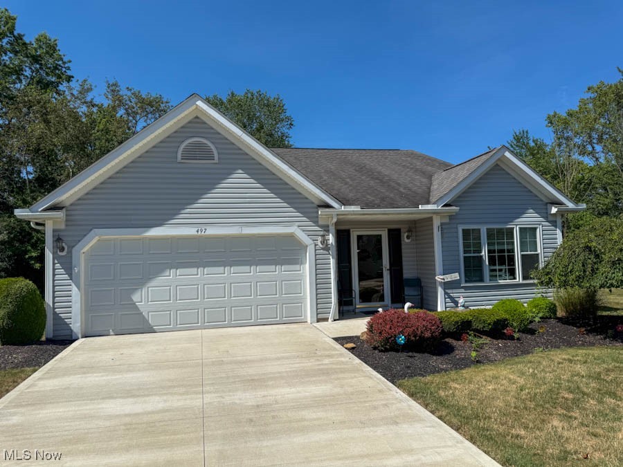 Beautifully updated freestanding ranch cluster home featuring 3 bedrooms, 2 full baths & a bright sunroom/family room. Recent upgrades include a new furnace, AC, Aprilaire system & tankless water heater (2022), plus a new concrete driveway, rear patio, deck & sliding patio door. The kitchen offers granite countertops, newer appliances & updated cabinetry. The master suite includes a walk-in jetted tub & a tiled shower with seating. Extras include a Sunsetter awning, newer shed & a pool table with custom dining top & chairs. HOA fee of just $120/month covers landscaping, snow removal & trash for easy living.