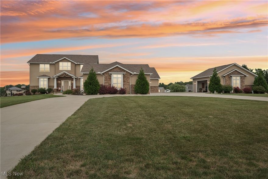 Welcome to this exceptional 7-bedroom, 5.5-bathroom estate, ideally located in the highly sought-after Highland School District. Thoughtfully designed for multi-generational living, this spacious home offers the perfect blend of luxury, comfort, and functionality.

The main home features a chef’s dream kitchen with elegant cherry cabinetry, a large center island, double ovens, and a gorgeous butler’s prep area—perfect for entertaining. Enjoy convenient first-floor living with a spacious primary suite and a large main-level laundry room. Upstairs, you'll find a versatile loft space and four generously sized bedrooms, including a private "mini-master" suite with its own full bath.

The in-law suite is truly a home of its own, designed for one-level living at its finest. This wing offers two additional bedrooms, including a second primary suite, two full bathrooms, a full kitchen, living room, and a private laundry area—ideal for extended family or guests.

Each section of the home has its own private staircase leading to the expansive basement, offering abundant storage and a rough-in for an additional half bath.

Car enthusiasts and large households will love the attached 4-car garage plus a detached 2-car garage—ample room for vehicles, hobbies, or equipment.

This one-of-a-kind property offers endless possibilities and is a rare find in this prestigious district. Don’t miss your chance—schedule your private tour today!