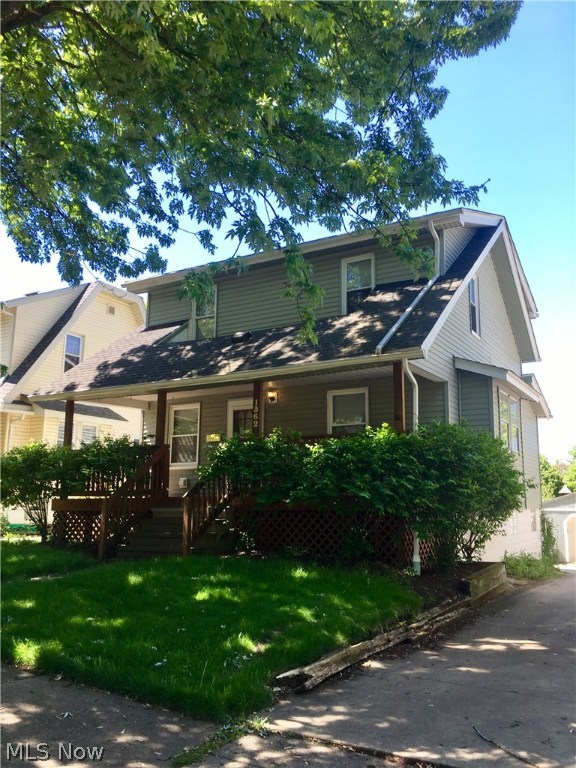 Charming colonial for rent in Firestone Park! Clean, bright and sunny home with lots of natural woodwork. Eat in kitchen, formal dining room, decorative fireplace, updated bathroom. Great front porch to enjoy this summer! Full basement, detached garage. Dont miss it! $35 application fee. We run credit, criminal and eviction history and require income verification. No Section 8.