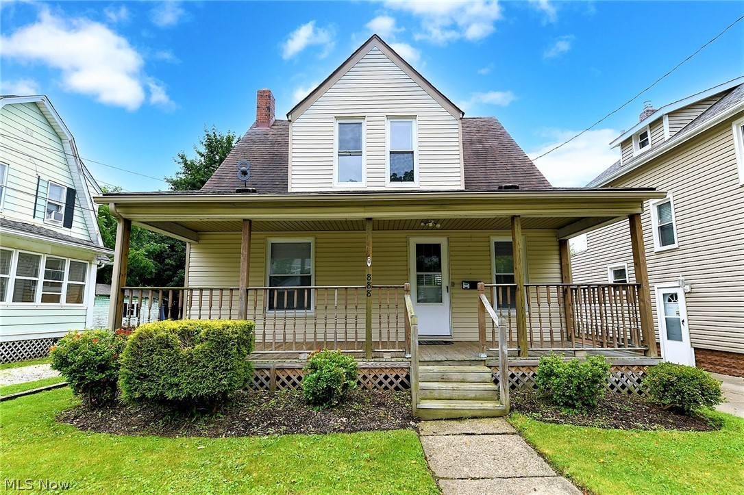 *Welcome To 888 Polk In Kenmore! *2-3 Bedrooms, Bathroom And Full Basement For Extra Entertaining! *Relax On A COVERED Front Porch That Spans The Entire Width Of Home At 40 Ft. Long W/Dual Stairway Entrances *Wood PRIVACY FULLY FENCED IN BACK YARD W/Hinged Panels For Drive Through Access To Store A Boat Or Camper In The Back Yard + A Brick PATIO + Newer DECK W/Shade Cover To Sit Outside And Enjoy Days And Evenings At Home! *NEW Laminate Flooring Throughout The First Floor! *Spacious ~ Living Rm W/Faux Fireplace Near An Arched Entryway To A Dedicated Formal Dining Rm Featuring A Ceiling Fan & Custom Side Bar Height Countertop Perfect For Bar Stools. Owner Had A Mounted Tv In The Dining Rm Also Here! *The Kitchen Showcases 27 Cabinets/Drawers Providing T-O-N-S Of Space For Storage Inc. Lazy Susan. Extra Side Area Can Accommodate A Small Table Or Extra Decor/Baking Racks *FULLY APPLIANCED Kitchen W/Dishwasher, Stove/Oven & Refrigerator! Faucet w/Sprayer & Above Sink Screened Windows For F