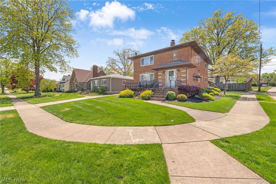 Exceptional brick duplex in desirable Parma offering the perfect blend of character, space, updates, and income-producing potential. Ideal for investors, owner-occupants, or buyers looking to live in one unit while offsetting their mortgage with rental income from the second unit. Each spacious unit features 2 large bedrooms, 1 full bath, huge living rooms, oversized dining areas, abundant natural light, beautiful natural woodwork, and classic built-in China cabinets that add warmth and timeless charm. Both units offer central air conditioning (approx. 2022), updated electrical boxes (approx. 2011), one furnace is newer (approx. 2022), updated windows, and generous closet and storage space throughout. The upper unit has been updated with newer carpet, an updated kitchen, and an updated bath, making it move-in ready. The full basement includes separate laundry hookups, additional storage space, and a convenient half bath. Exterior highlights include solid brick construction, an attached 2-car garage, additional covered carport parking, and a large front porch that enhances curb appeal and outdoor enjoyment. Located near shopping, restaurants, parks, schools, and highway access, this rare Parma multifamily opportunity checks all the boxes for buyers searching for a duplex, double, rental property, house hacking opportunity, owner-occupied investment, or cash-flow property in the Greater Cleveland area.