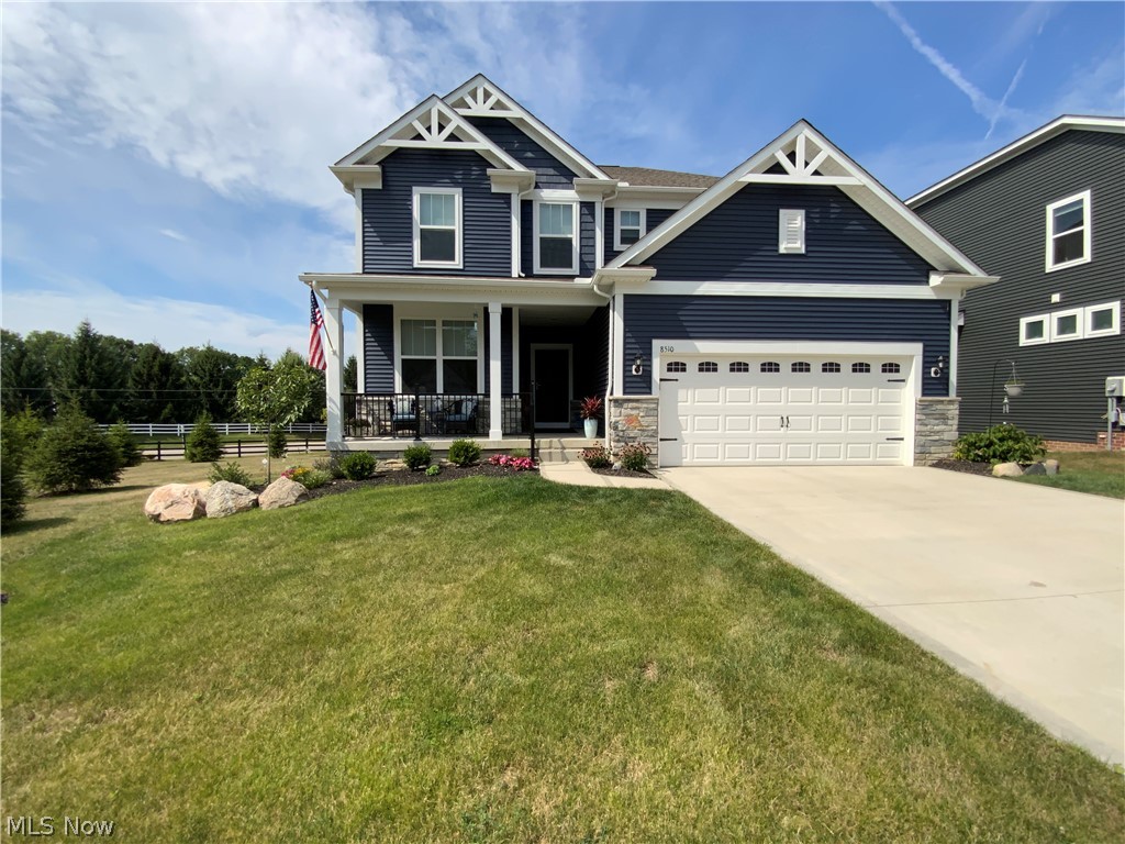 Welcome to this pristine custom built Pulte home!! This 3 bedroom 2.5 colonial shows like a model home and has tons of upgrades. As you walk in you’ll notice the open concept, large kitchen island, quartz counters and stainless steel appliances that are all included. The upstairs includes a loft which can be used as an additional living space or game room. The master bedroom has tray ceilings and a walk-in closet with custom shelving. The 2nd floor also includes 3 more bedrooms with walk in closets and the laundry room. The basement has raised 9’ ceilings, a walkout sliding door, and is already completely finished!! This wonderful corner lot has one of the biggest and most private yards in the entire neighborhood!! Schedule a private showing today!