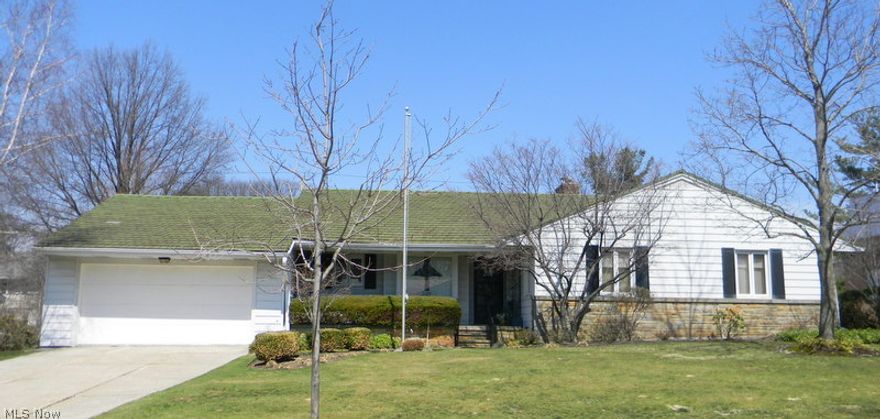 Considering a condo?  Consider this ranch!!  compare!!!   Impressive front entry leads to convenient front view  updated   eat in kitchen with all appliances and large pantry closet.     Spacious open living and dining areas, stunning fireplace, wall of windows with beautiful views of professionally landscaped grounds.  Sprinkler system front and rear. security system- first floor Laundry features door to outside!  master suite with full bath. Additional one full and one  1/2 bath too!  Bedrooms are spacious !   Bonus family room  first .  Great lighting throughout .   Sought after one floor living!!  Basement iincludes work and storage areas.    Shaker Hts.   compliance obtained