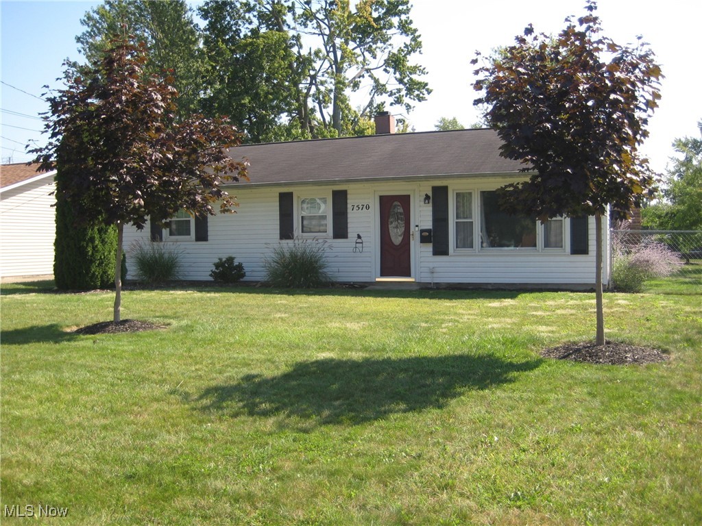 Lovely spacious Ranch home with 3 bedrooms and a bath and a half. New Tile in shower and new carpet in house 2018. New bathroom vanity and sink 2021. New High efficiency furnace and a/c with built in humidifier and air purifier in 2021. New Kitchen sink and countertops 2021. Roof replaced in 2012. 12 x 16 Three Season Room in 2018. Living room boasts a lovely wood burning fireplace w/heatilator. Lovely fenced yard with a 2 car detached garage (side entry driveway). Home is located a few blocks from Mentor Beach Park, the Library and plenty of shopping and restaurants.