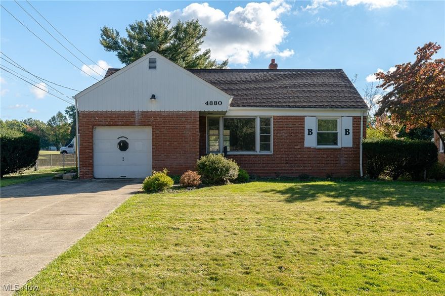 This lovely Cape Cod style home boasts 3 bedrooms and 1.5 bathrooms, making it the perfect space for you and your family to call home. As soon as you step foot inside, you'll be greeted by the warm and inviting atmosphere created by the hardwood floors and newer paint throughout. The main floor offers a spacious living room that flows seamlessly into the dining room, providing the perfect space for entertaining friends and family. Sit in the enclosed porch, overlooking the peaceful backyard that has new outdoor patio lighting and new whimsical tealight pergola. The kitchen has  LVP flooring, one year old dishwasher, and offers plenty of cabinet and counter space for all your cooking needs. On the main floor, you'll find two cozy bedrooms and a remodeled full bathroom, providing ultimate convenience and comfort. The second floor boasts a huge bedroom with endless possibilities. Home has partially finished basement, complete with a large recreation room and 1/2 bathroom. This area is ideal for a home office, gym, or additional living space. And with the furnace being replaced in 2023, you can rest easy knowing this home is move-in ready. And with a large fully fenced backyard and patio area, you'll have plenty of space to relax and unwind after a long day. Super quiet with only one property line shared with a neighbor. This home is close to Anderson Park, offering wide open green space for you to enjoy. You'll also love being near the Euclid Creek Reservation, parks, schools, restaurants, and shopping. Don't miss your chance to make this beautiful home yours. With a prime location, spacious layout, and endless potential, this home won't be on the market for long. Schedule a tour today and experience the true warmth and joy this home has to offer.