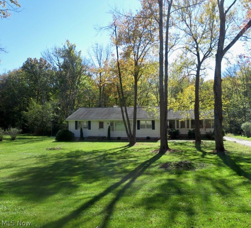 1436 Square Foot Ranch with 2872 Square Feet Including Walk Out Lower Level on a Beautiful little Over an Acre Park Like Yard that backs up to 65+ Acres of Woods and Streams.  27x11 Screened in Porch is Perfect for Relaxing and Enjoying the Outside Air. Eat In Kitchen with Plenty of Cabinets and Moveable Island. Dishwasher, Range and Fridge Stay. Formal Dining Room & Living Room with Hardwood Floors. Large Master Bedroom w/ 3 Closets. Two Additional Bedrooms w/Hardwood Floors. Full Bath on 1st Level. Walk Out Lower Level leads to the Backyard. Also Work Shop Area, Laundry and 2nd Bath. Great Home waiting for your Personal Touch. New Septic to be Installed Soon. Home Warranty Included!
