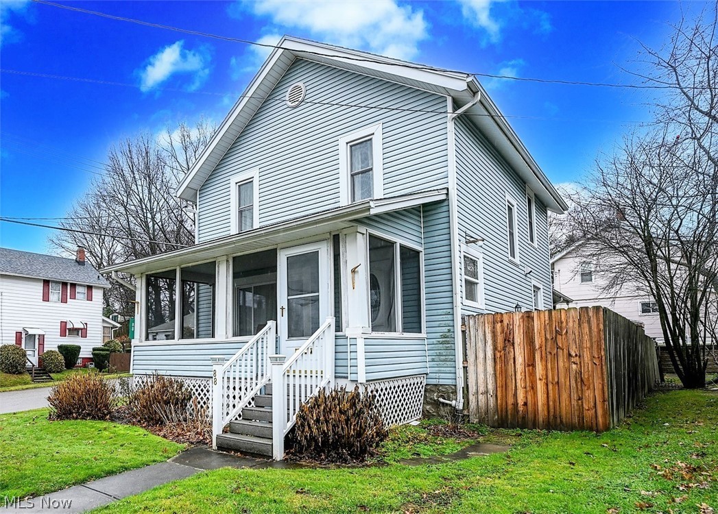 *Colonial In Barberton W/1,344 Sq. Ft Features 4 Bedrooms, 2 FULL Bathrooms + Basement For Storage *HUGE Back Deck For Entertaining Includes A Covered Area Perfect W/Grilling In Mind *Shed *Relax & Drink Coffee On An Enclosed Front Porch, Reading Your Favorite Book *1st Floor Bdrm + 1st Floor Laundry + First Floor Full Bathroom -3 Ft. Wide Doors Making This Convenient For Wheelchair Access *UPDATES INCLUDE: VINYL WINDOWS, FURNACE, Hot Water Tank '11, Owens Corning Architectural Shingle ROOF '19, CENTRAL A/C '20 *GORGEOUS MASTER BATHROOM -->MODERN LUXURY Remodel '20 Boasts Pasha PORCELAIN Floor & Wall TILED Custom Shower W/MOEN Jets, Dream Line Shower Door & Base, Rainshower Showerhead + Handheld And Beautiful White Vanity W/Soft Close Doors, QUARTZ Countertop His/Her Sink, 6 Sconce Lighting. Rustic LAMINATE Allen Roth Wood Flooring On Main Level '16, Kitchen Cabinets + Countertops '11, SS Appliances '16-'22, Washer/Dryer '18, REOLINK Security Camera System W/5 Exterior Night Vision Cam