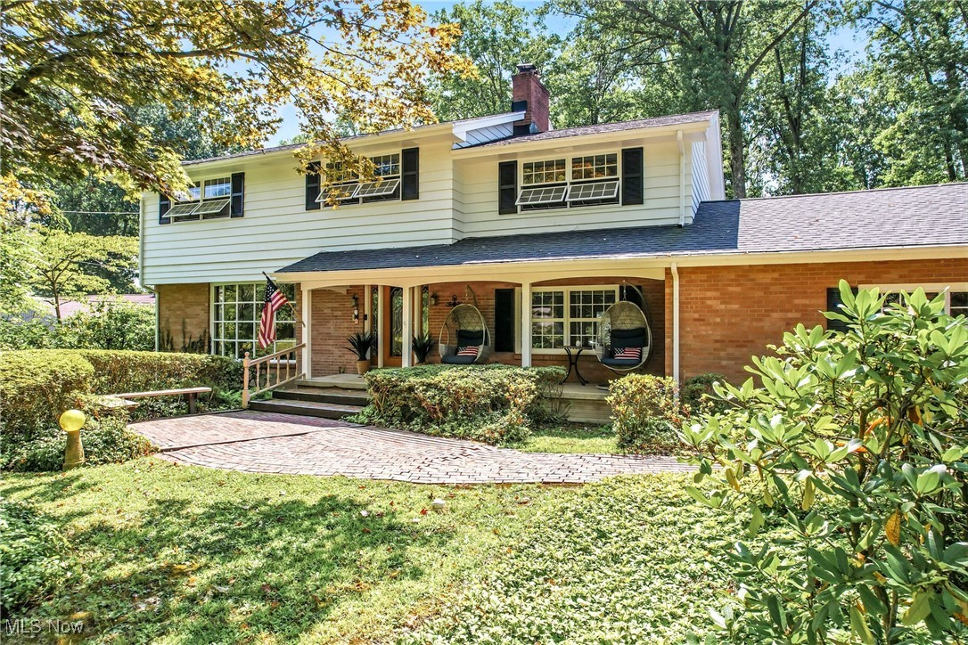 Beautiful 4 bedroom, 2 ½ bath home in a parklike setting on a quiet dead end street in Howland. A large front porch welcomes you to a home filled with plenty of natural light and character. The family room is graced with hard wood floors, a gas fireplace and sliding glass doors to the oversized patio in the back of the home. As you move into the kitchen you will notice the ample cabinet space and new appliances (2022) that remain with the home. The large window looks out over the back patio and yard with a path to the fire pit for those cool fall evenings. You will enjoy entertaining in the large dining and living rooms which provide an easy flow for your guests. Upstairs there are four sizable bedrooms, including a primary suite with an ensuite and walk in closet. Additionally, there is another full bathroom with double sinks on the second floor. The laundry area is in the basement and plenty of storage space. Recent updates include furnace (2023), hot water tank (2023), electrical box (2023), exterior painting (2025), gutter guards installed (2023) and shed (2022). Current property taxes include a sewer project assessment of $857 annually which expires at the end of the 2027 tax year. Schedule your showing today!