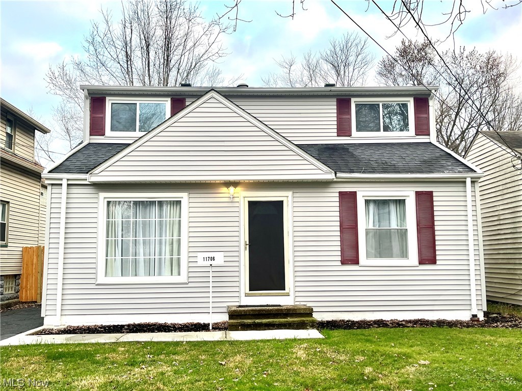 Welcome Home to this Move-In Ready and Completely Updated 3 Bedroom 1 Bath Cape Cod. When you enter the front door, you will notice the large living room as well as a desk with new cabinets creating a multi-use living space. Enter the remodeled eat-in kitchen with New, never-used appliances, soft-close cabinets, countertops, and sink (2023). Off the kitchen is a laundry and utility room with a New stacking Washer & Dryer, Furnace, AC, and HWT (2023). The entire home has been freshly painted, including trim and ceilings (2023). The main level also features New LVT Flooring (2023), a bedroom, and a remodeled full bathroom with a tiled shower. The second floor boasts 2 nice-sized bedrooms with plenty of storage, New windows (2023), and newly refinished hardwood floors (2023). Additionally, the home features New light fixtures, New Electrical Box plus some updated electrical, New siding (2023), and a Newer roof with ice guards (3-5 years). Outside you will find an Extra-Large 1 Car Garage with plenty of space for a workshop and storage as well as a spacious, private, and park-like fenced-in backyard that all ages will enjoy. Don’t miss this opportunity and schedule a showing today!