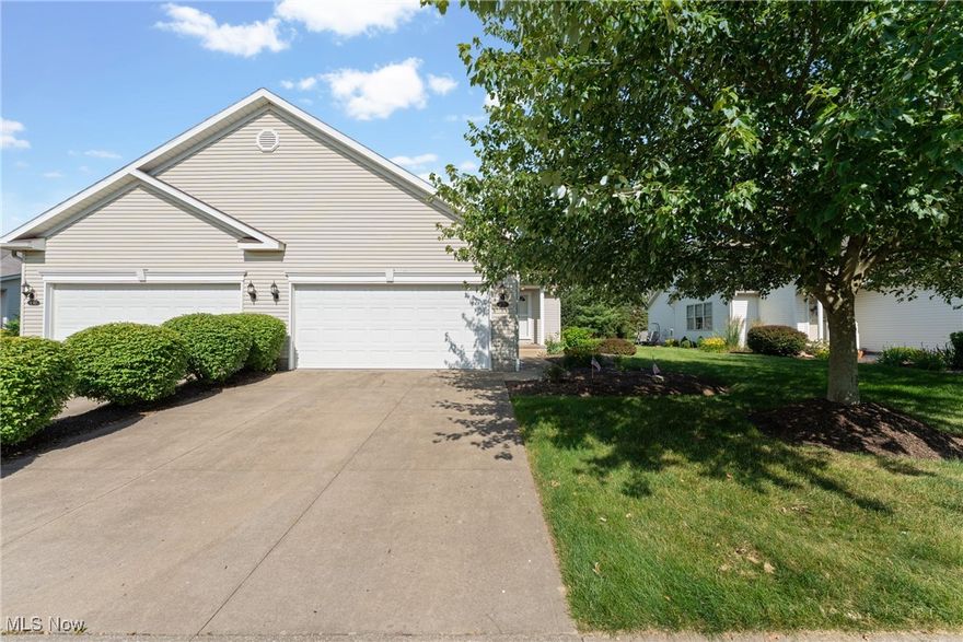 Don’t miss this impeccably maintained 2+ bed, 3 bath condo in a Perry Township! Enjoy low-maintenance living with first-floor laundry, an open layout, and a vaulted great room with tons of natural light. The kitchen offers generous counter space, stainless appliances, tile backsplash and a spacious kitchen island. The master suite features a walk-in closet and private bath with double sinks and linen storage. A second bedroom and full bath provide space for guests or family. The spacious basement boasts an additional 847 sq ft of living space as well as an unfinished portion for all your storage needs. In addition to the large room, there is also a bonus room/office as well as a full bathroom. Relax or entertain on the patio, and enjoy the convenience of an attached 2-car garage with wheelchair accessible ramp. Close to shopping, dining, and highway access—this one’s a must-see!
