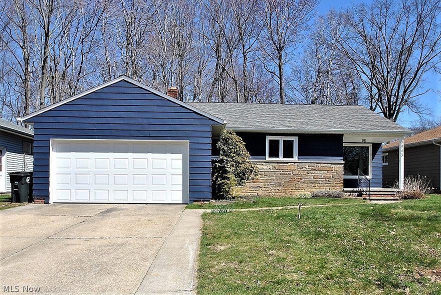 Many upgrades in this easy living ranch. Remodeled kitchen is a real WOW opening up to the living room and dining area. Appliances included. another wow is the the first floor washer and dryer. How convenient is that?! New flooring thruout including bedroom carpet. Central air, rear deck. Ohio State basement waterproofing. Come see today!