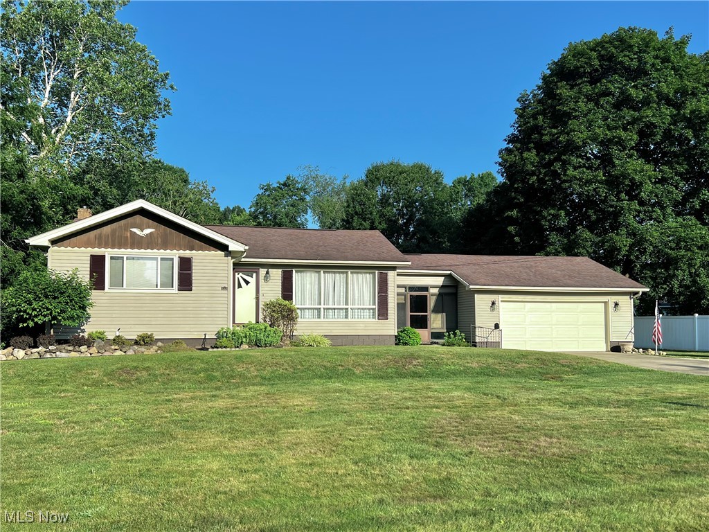 Ranch style, one owner home in Jackson Township with large park like backyard, fresh paint and some new carpet. Beautifully updated kitchen with custom cabinetry, bay window with ledge, spacious dinette, vinyl plank floor and appliances. Light and bright living room with huge picture window and small foyer entry. The convenient and enclosed breezeway with heat adds a sunroom like space between the garage and kitchen. You will love the finished lower level with a second bathroom, laundry and shower room, a huge rec room with gas decorative fireplace and a game room with pool table and ping-pong top included! Updates include new electric 7/2025, paint and carpet 7/2025, Roof approx. 2014, city water and sewer. Oversized 2 car garage and storage barn. Great location-won’t last!!