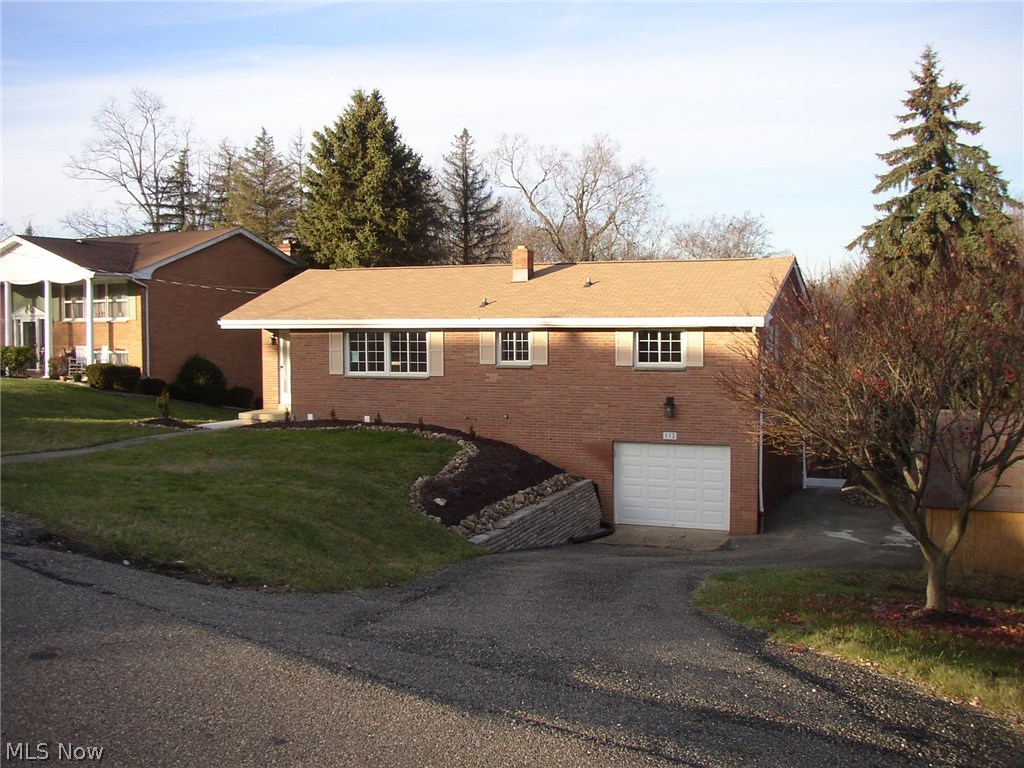 Broker owned one story brick ranch style dwelling. Immediate occupancy. New Oil Fired Forced Warm Air Furnace with Hi-efficiency Electric Heat Pump and Central Air Conditioning - Hot Water Heater - Basement Bath - Garage Door - All Flooring on Both Levels - Cosmetic Update - Exterior French Drain Along Front and Left Side of Dwelling in addition to interior French drain/sump pump system with lifetime transferable warranty - Exterior Lighting, Concrete Rear Patio and Storage Shed, 1.29 Acre Sloping/Wooded Site.