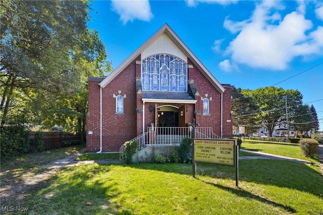 Outstanding opportunity to own a versatile, all-brick 13k plus square footage property with endless possibilities. Currently operating as a church, this well-maintained building features a spacious sanctuary, classrooms, offices, fellowship hall, gym, kitchen, 4 bathrooms, boiler 2019, and wall AC units. Absolutely beautiful stained glass windows throughout the church, security camera, cameras, Oregon, and pipes (please see pictures). The basement has many offices, a gym, and a stage. Ideal for continued religious use, community organizations, schools, or redevelopment. Centrally located with easy access to major roads and area amenities.