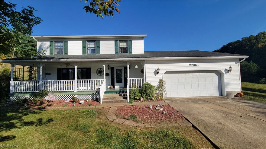 Built in 2000, this private two-story, 4 bedroom, 3.5 bathroom home sits on over 8 acres with a pond. There is a large front porch, a deck in back, and multiple fruit trees. The 40x24 Pole barn has a separate work shop area, heat, and electric. Separate RV Parking pad. There is also a 24x11 lean-to. There is a finished family room in the basement as well as an office area. There is also another office area/craft room or mud room off the garage. Being sold as is. Included is a whole house generator hooked to the house. Only used once and runs everything, but the A/C. Fenton ceiling lamps throughout house do not convey but will be replaced prior to sale.